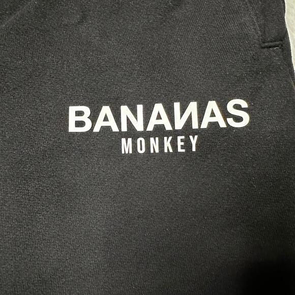 Bananas Monkey Premium Logo Sweat Shorts 7.5” Black Men’s S - Picture 6 of 8